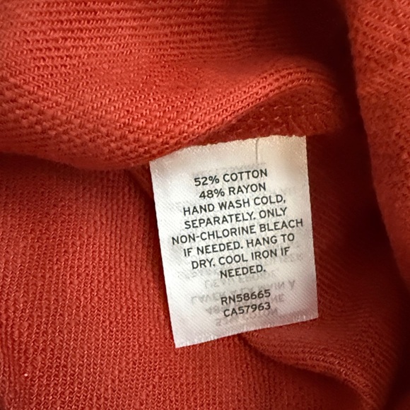 Caslon Women's High Low Red Orange Dress - Picture 9 of 10